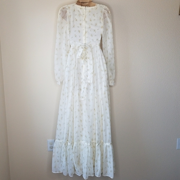 Gunne Sax by Jessica Vintage Maxi Prairie Dress - Picture 4 of 14